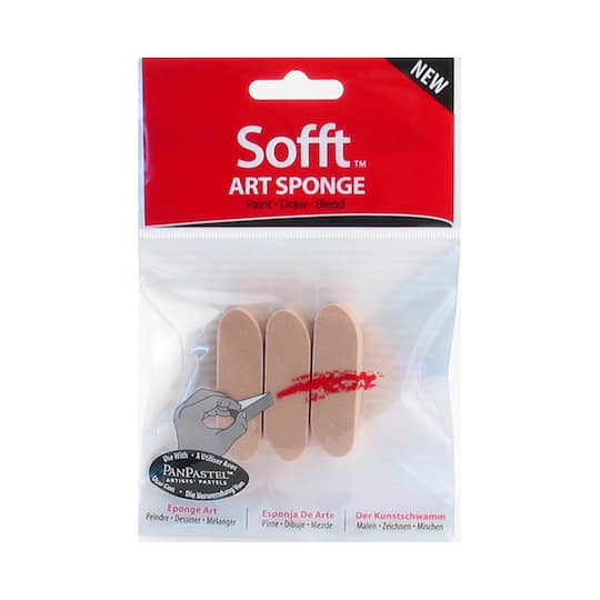 Colorfin Sofft&#x2122; Rounded Bar Art Sponges, 3ct.